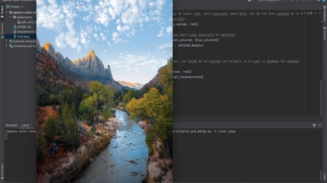 Cómo Dividir y Juntar los Canales de Color de una Imagen en OpenCV смотреть онлайн