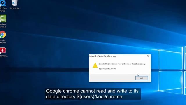 Failed to Create Data Directory Google Chrome cannot read and write to its data directory смотреть онлайн