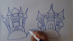 ИЗО 2 класс. Дворец холодного ветра и дворец теплой осени