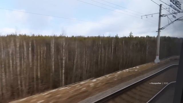 765➡️Санкт-Петербург - Москва. Поездка на высокоскоростном поезде Сапсан. Вид из окна. смотреть онлайн