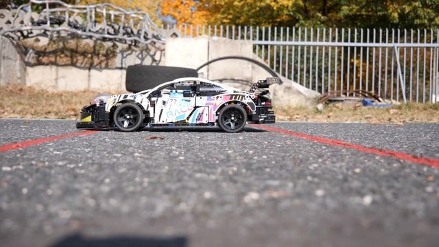 LEGO Technic 42096 Porsche 911 RSR buggy motor RC mod with BuWizz смотреть онлайн
