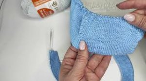 Красивый подгиб лицевой глади без кетлёвки.