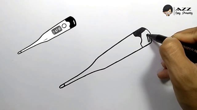 How to draw a Thermometer step by step смотреть онлайн