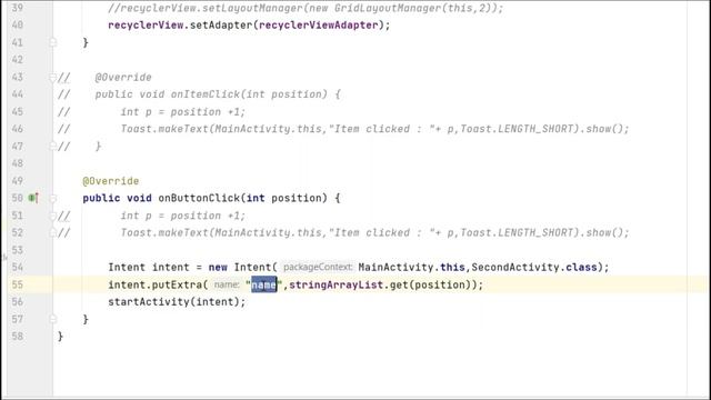 RecyclerView Android | Part 4 | Move from One Activity to Another with Data in Recycler View смотреть онлайн