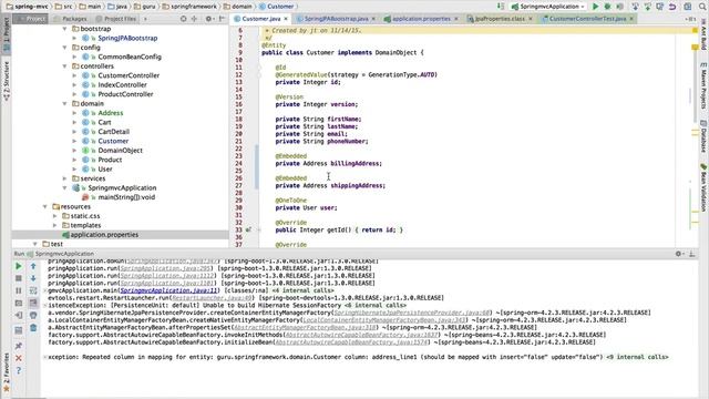 Hibernate Naming Under Spring Boot and Embedded JPA Entities смотреть онлайн