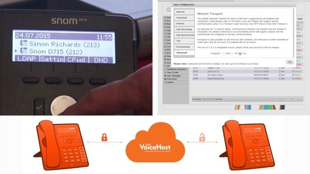 VoiceHost Call Encryption - TLS/SRTP walkthrough смотреть онлайн