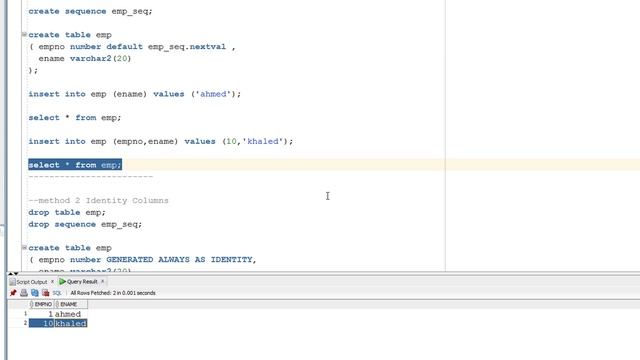 AutoNumber & Identity Columns in oracle / arabic смотреть онлайн