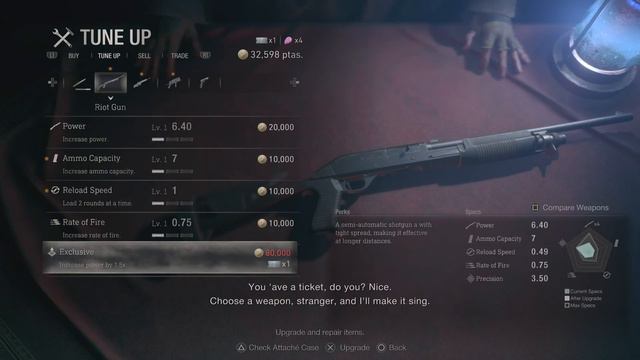 RE4 Remake - Exclusive Weapon Upgrade Ticket