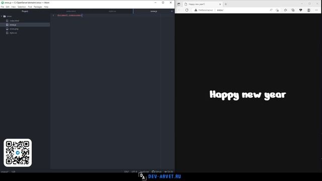 Эффект снежинок при движении мышки | Snowflake effect on mouse cursor | Snow | Animation css | html смотреть онлайн