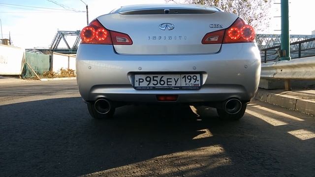 Infiniti G35x With Nissan GTR 35 Exhaust