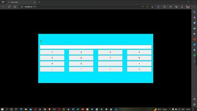 Calculator using React смотреть онлайн