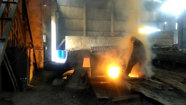 резка марганцовистого лома 3Б22 керосиновым резаком смотреть онлайн