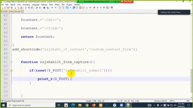 Class-04 How to Dynamic Custom Contact Form for WordPress Plugin. смотреть онлайн