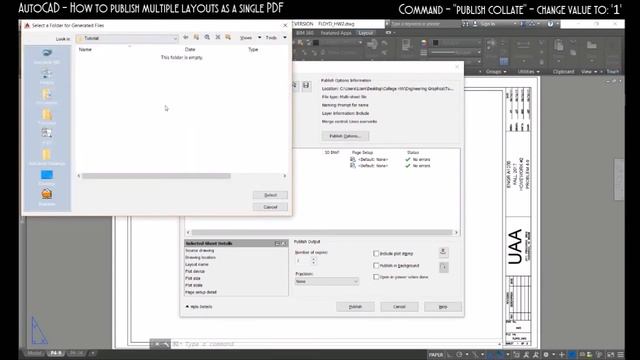 Publishing Multiple Layouts in AutoCAD as a Single PDF File смотреть онлайн