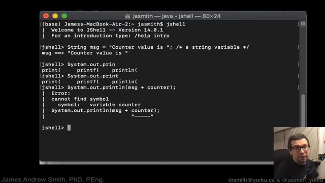 Practical Java: The Java Shell (jshell) on macOS. смотреть онлайн