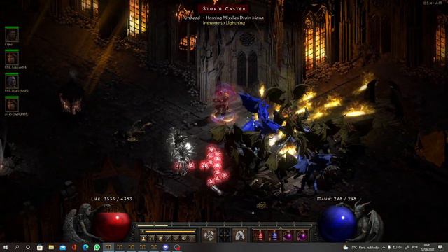 Diablo 2 Resurrected Hard Core Classic Barb Barbarian lvl 92 Hell Chaos Sanctuary 1/5 Experience смотреть онлайн