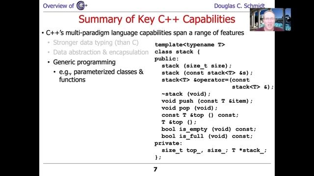 Summary of Key C++ Capabilities смотреть онлайн