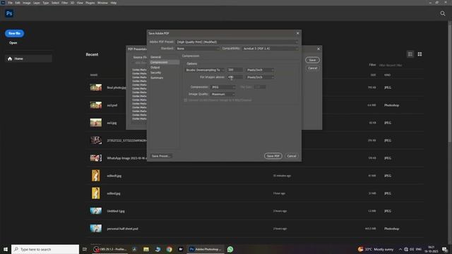 How to Convert JPEG image to PDF in Photoshop смотреть онлайн