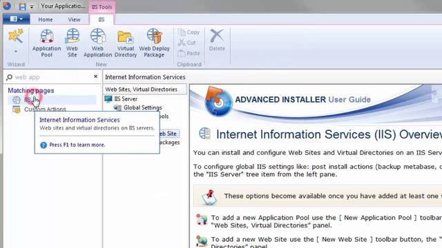 Search for a page/functionality in Advanced Installer GUI смотреть онлайн