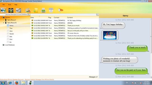 How to Backup SMS MMS iMessage from iPhone to PC смотреть онлайн