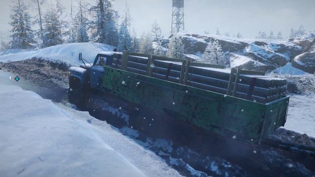 SnowRunner 🎮 Миссия ⚠ "Завал на берегу" ⚠👀 смотреть онлайн