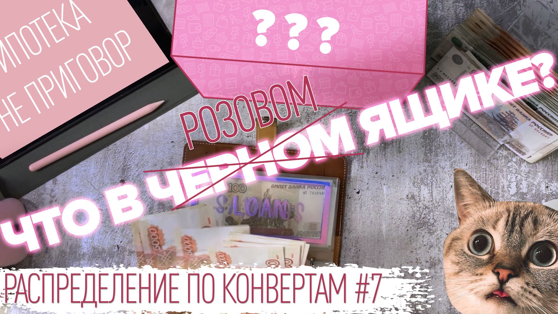 Распределение по конвертам №7/как закрыть ипотеку?/у кошки депрессия/первая реклама/бюджет 162 900₽