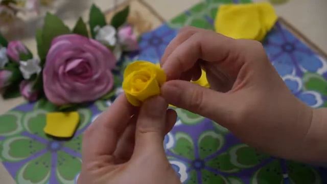 Мастер-класс/Ободок с цветами из фоамирана/Дизайн смотреть онлайн