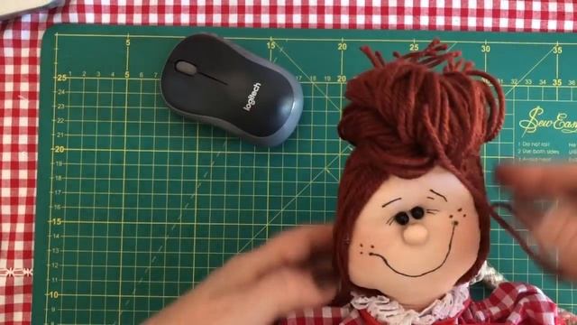 Пошив новогодней интерьерной куклы (заключительная часть) смотреть онлайн