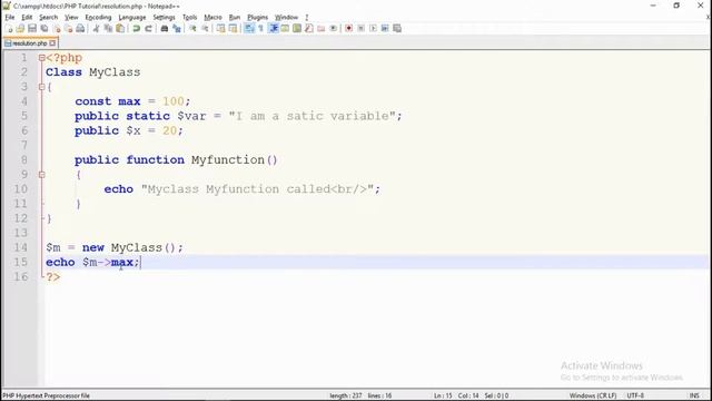 Object Oriented Programming In PHP Tutorial In Hindi | Part-16 Scope Resolution Operator смотреть онлайн