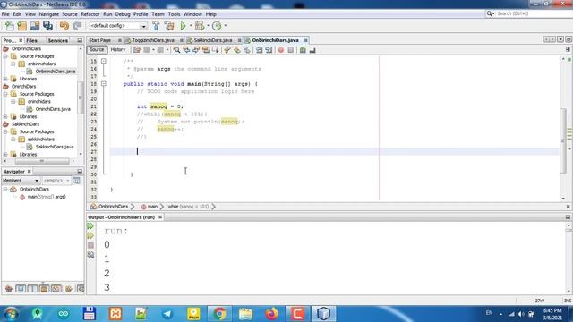 Java Dasturlash 11-online dars (loop, Sikl) смотреть онлайн