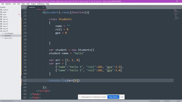Web Design Online Class (jQuery Class, Object, Array) смотреть онлайн