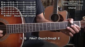 ORDINARY WORLD Duran Duran Guitar Chords & Solo Lesson Tutorial @EricBlackmonGuitar
