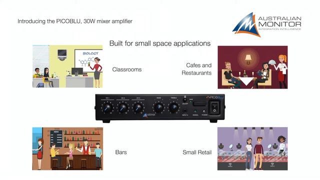 PICOBLU - 30W Mixer Amplifier with Bluetooth смотреть онлайн