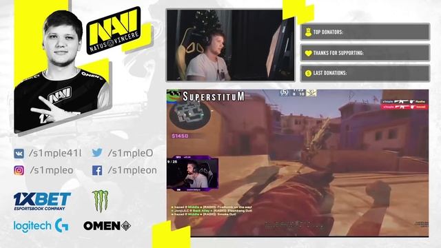 РЕАКЦИЯ СИМПЛА НА ВИДЕО ОТ SUPERSTITUM | S1MPLE СМОТРИТ 