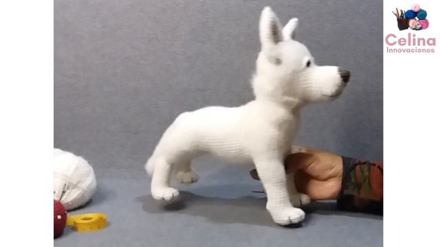 🐕 Como Tejer Cachorro Pastor Blanco Suizo A Crochet 🐺 ¡Paso A Paso! - PERRITO AMIGURUMI 🐾 Previa