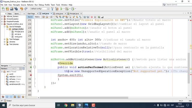 Tema 7: Interfaz Grafica de Usuario SWING | AWT - Java Avanzado смотреть онлайн