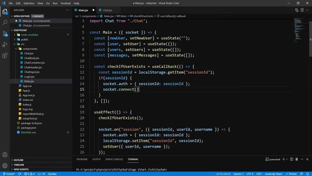 Creating Session | Private Chat Application Using ReactJS & Socket.io | Part 3 смотреть онлайн