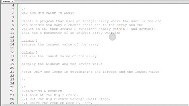 C++ Week: Day Three | Max and Min Value In An Array смотреть онлайн