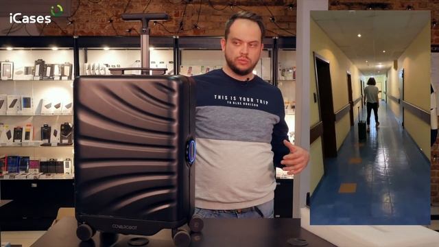 Будущее уже тут – чемодан робот LEED Cowarobot, который следует за вами! [12+] смотреть онлайн