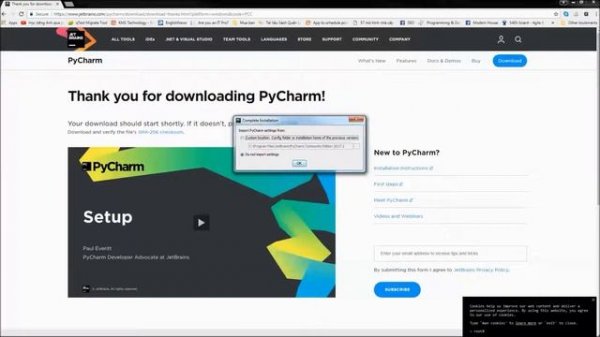 Setup PyCharm & Createa A Hello World python project