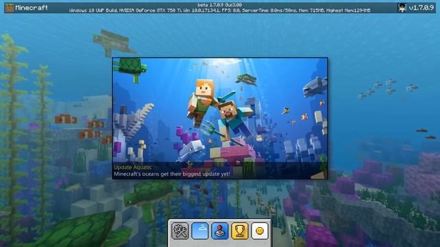 Новый Интерфейс в Minecraft PE 1.7! смотреть онлайн