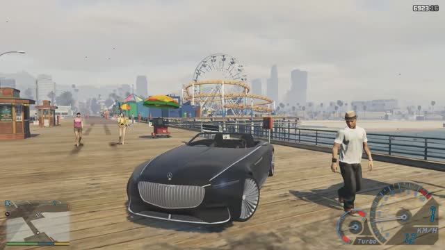 GTA V Mercedes Benz Maybach Vision 6 Cabriolet звук двигателя из игры