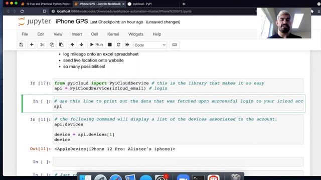iPhone GPS Tracker with Python смотреть онлайн