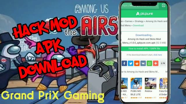 Among Us new mod menu APK 🔥 🔥 download смотреть онлайн