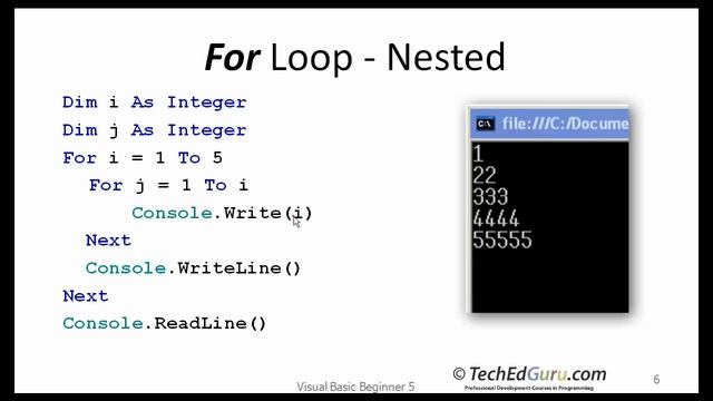VB Beginner 5 - Loops (for, while, do...while) смотреть онлайн