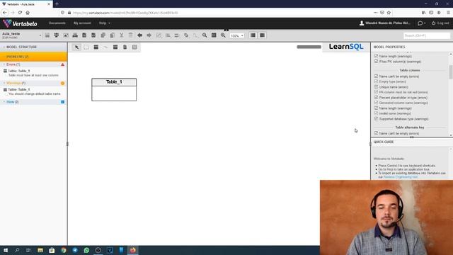 Prática em Banco de Dados com PostgreSQL - 5 Modelagem de Banco de Dados com Vertabelo смотреть онлайн