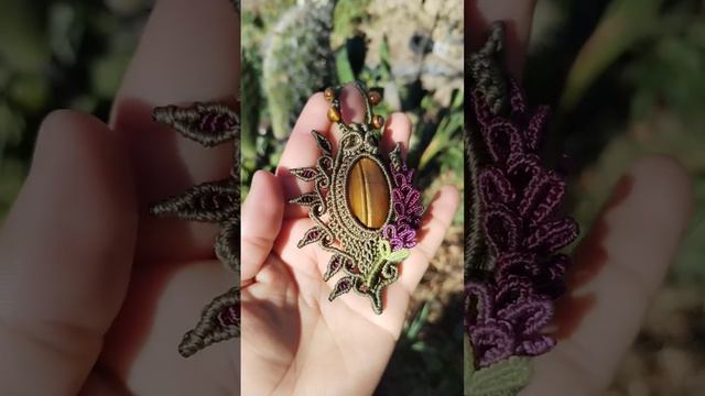 Макраме кулон, обзор работы. смотреть онлайн