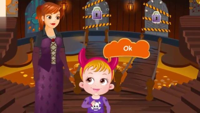 Малышка Хейзел: замок Хэллоуин - игра для девочек смотреть онлайн