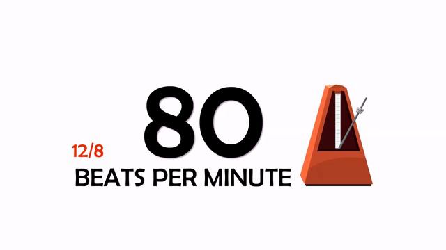80 BPM 12/8 Metronome смотреть онлайн
