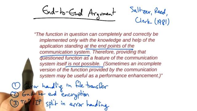 End to End Argument - Georgia Tech - Network Implementation смотреть онлайн